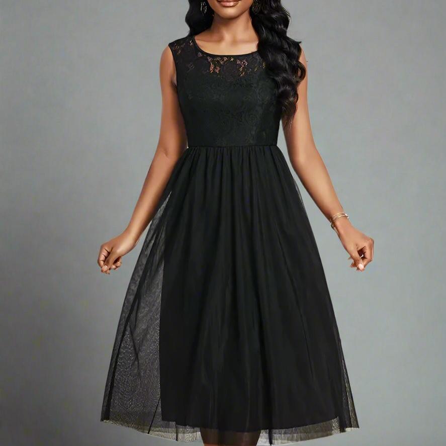 Elegant Lace Mesh Dress