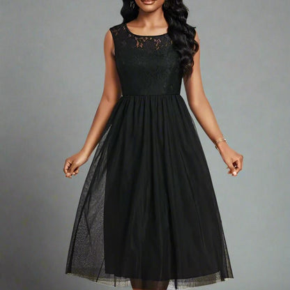 Elegant Lace Mesh Dress