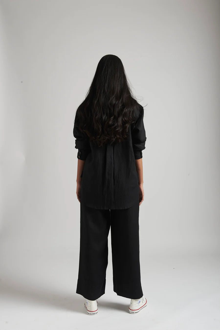 Black Linen Comfort Set