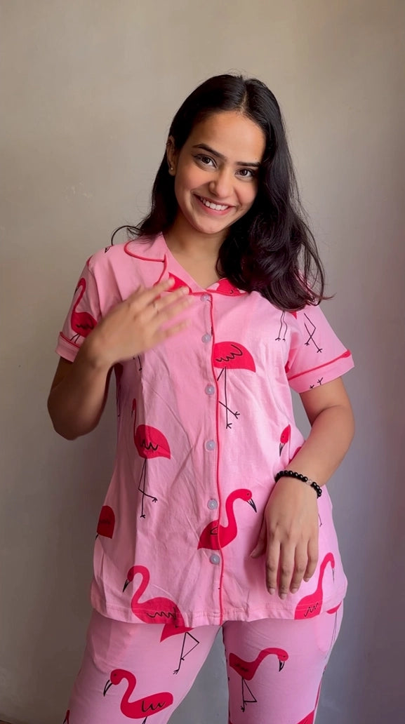 Cozy Flamingo Lounge Set