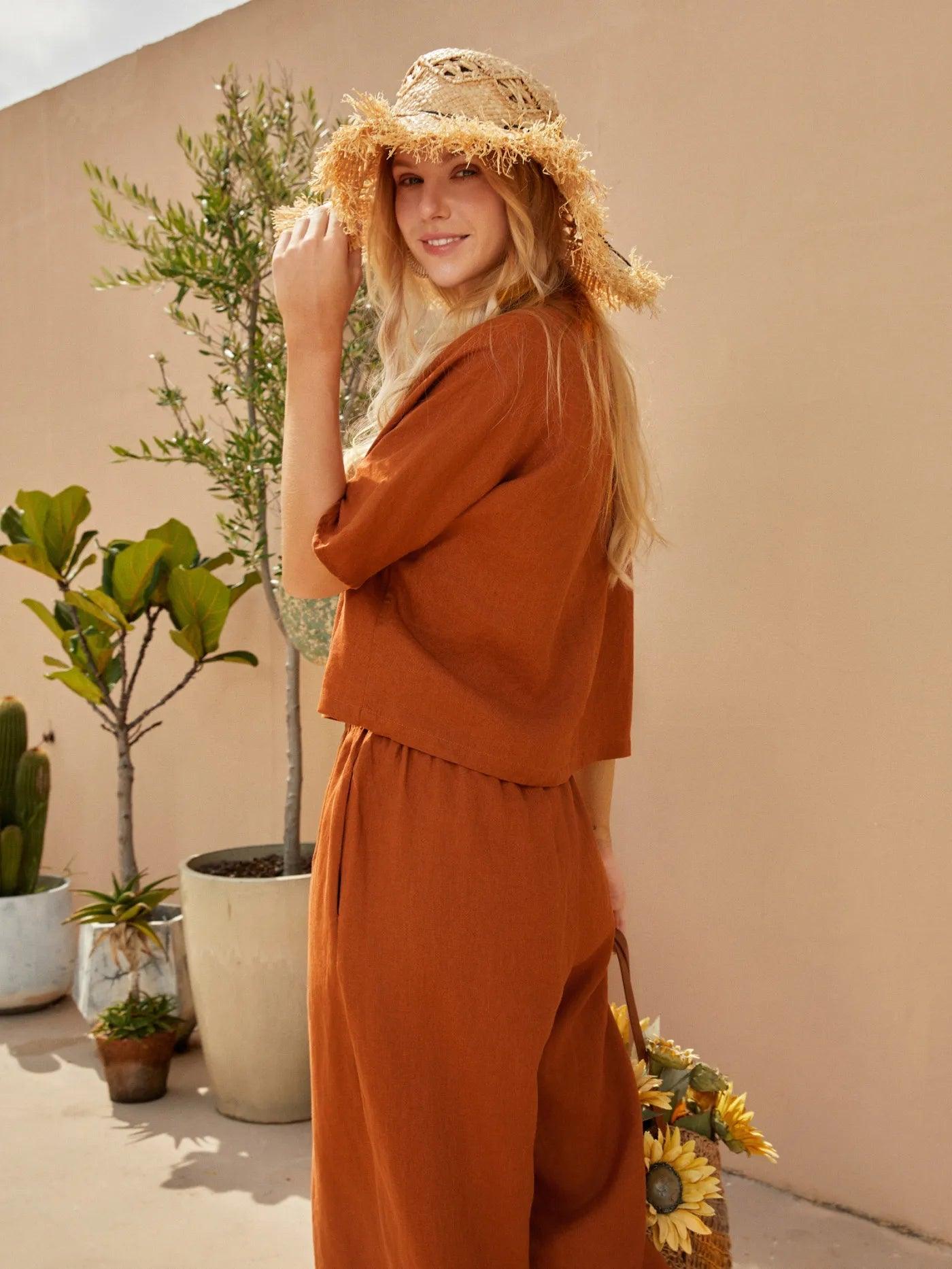 Linen Comfort Two-Piece Set