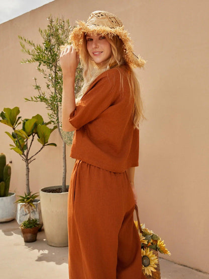 Linen Comfort Two-Piece Set