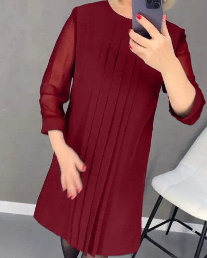 Elegant Mid-Sleeve Dress