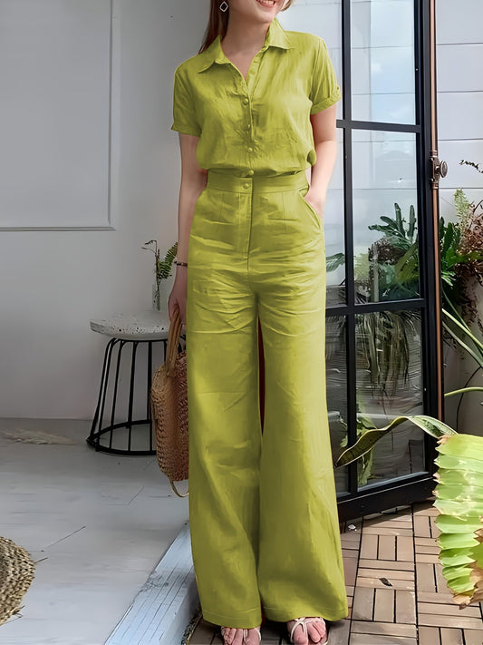 Short Sleeve Top & Pants Set