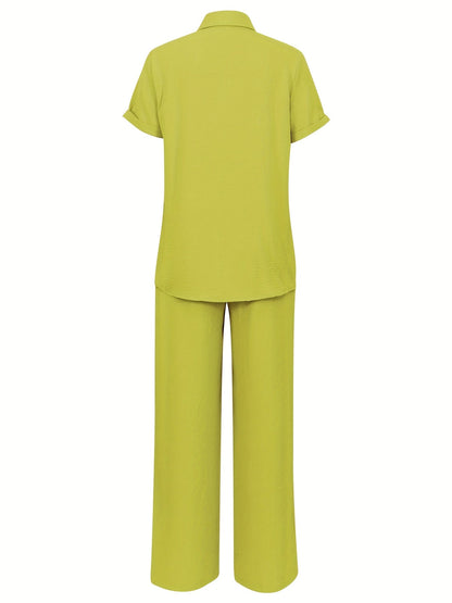 Short Sleeve Top & Pants Set