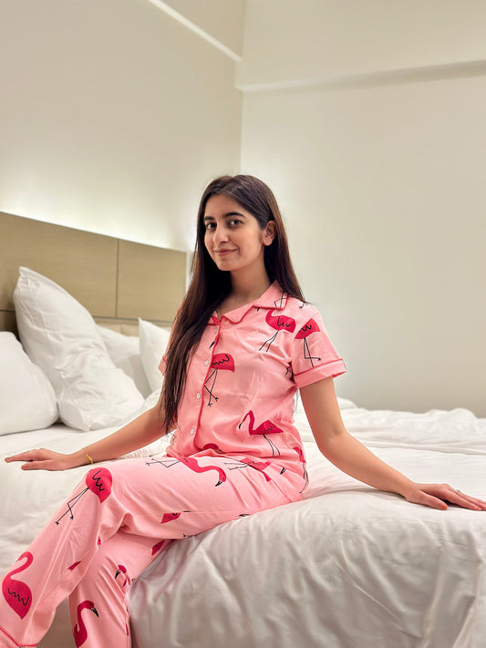 Cozy Flamingo Lounge Set