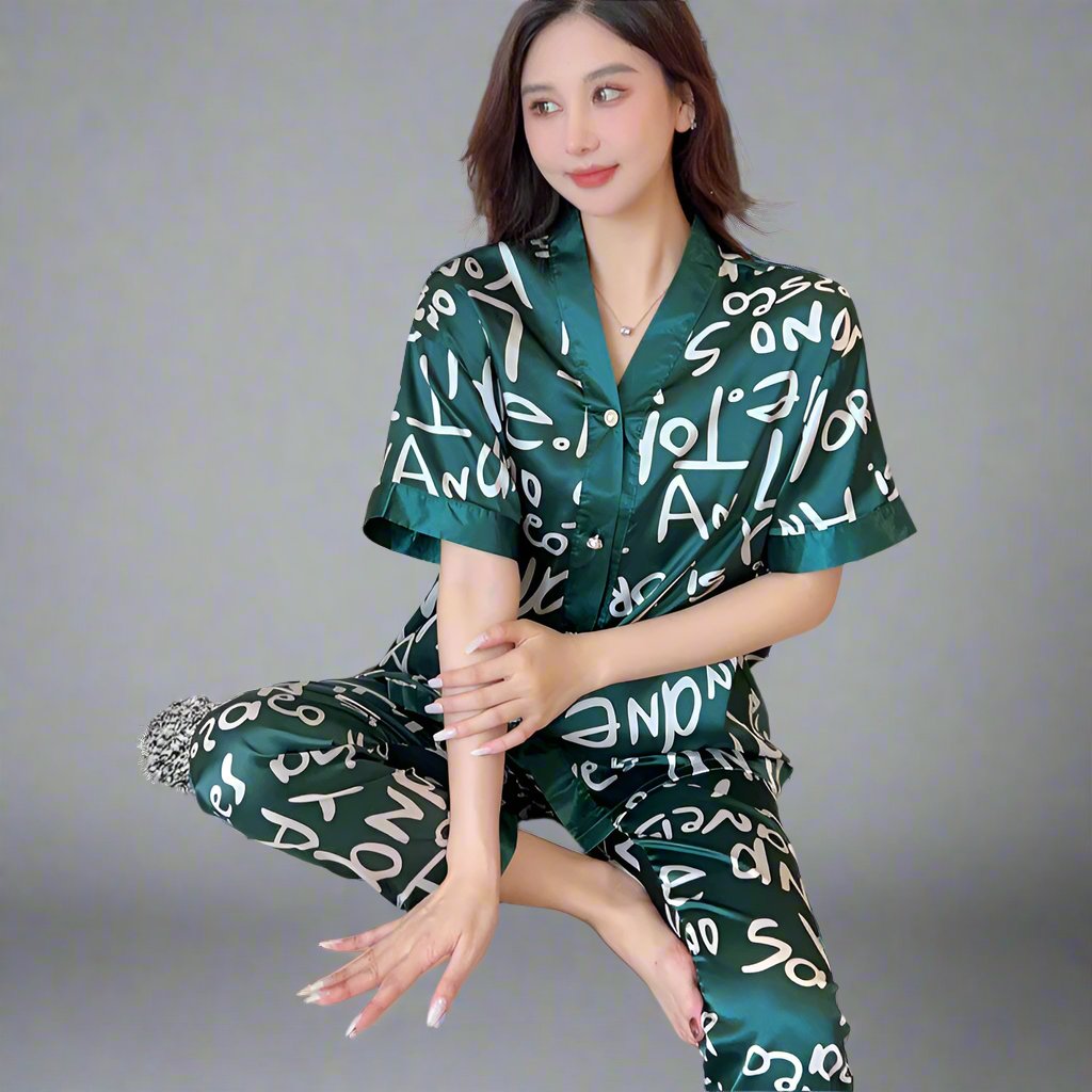 Luxury Ice Silk Pajamas