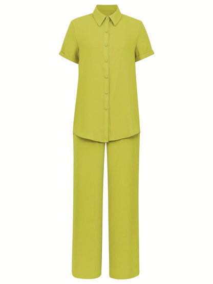 Short Sleeve Top & Pants Set