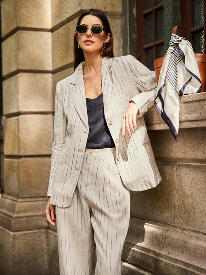 Elegant Linen Suit Set