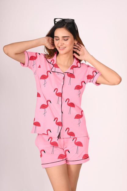 Chic Flamingo Lounge Set