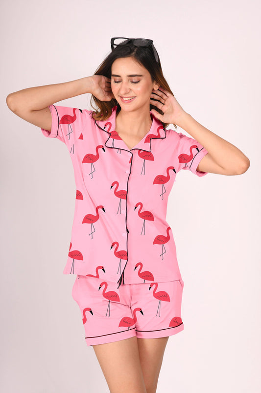 Chic Flamingo Lounge Set