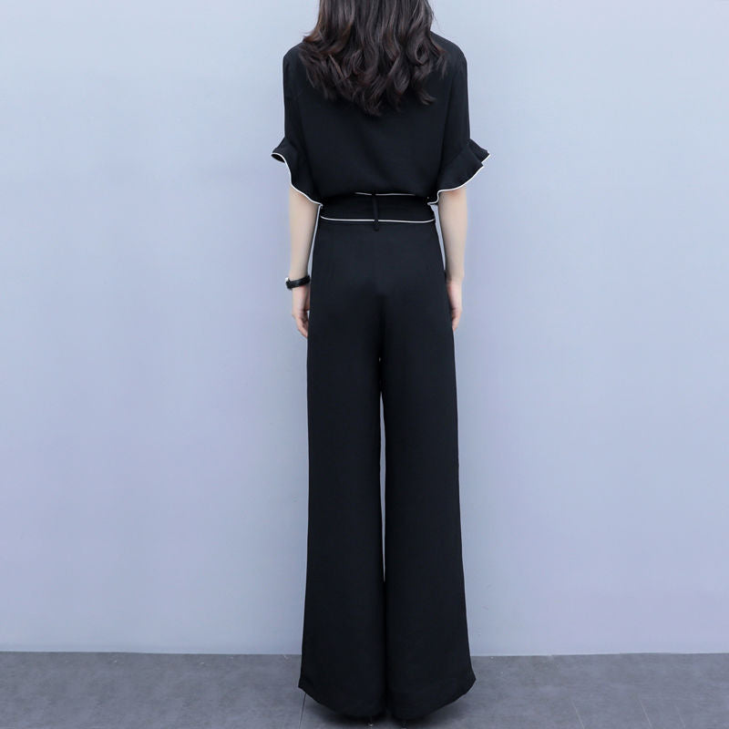 Chic Summer Wideleg Pant Suit