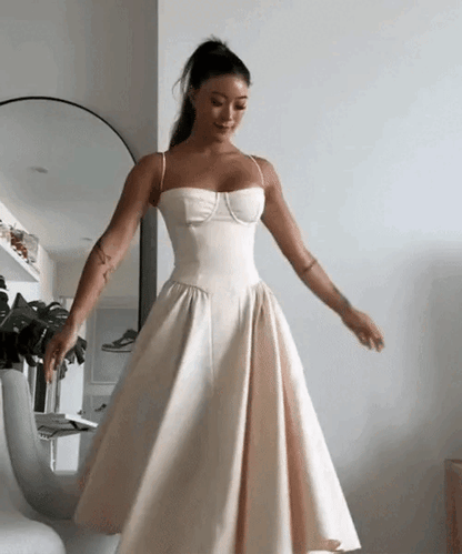 Elegant Pleated Midi Dresses