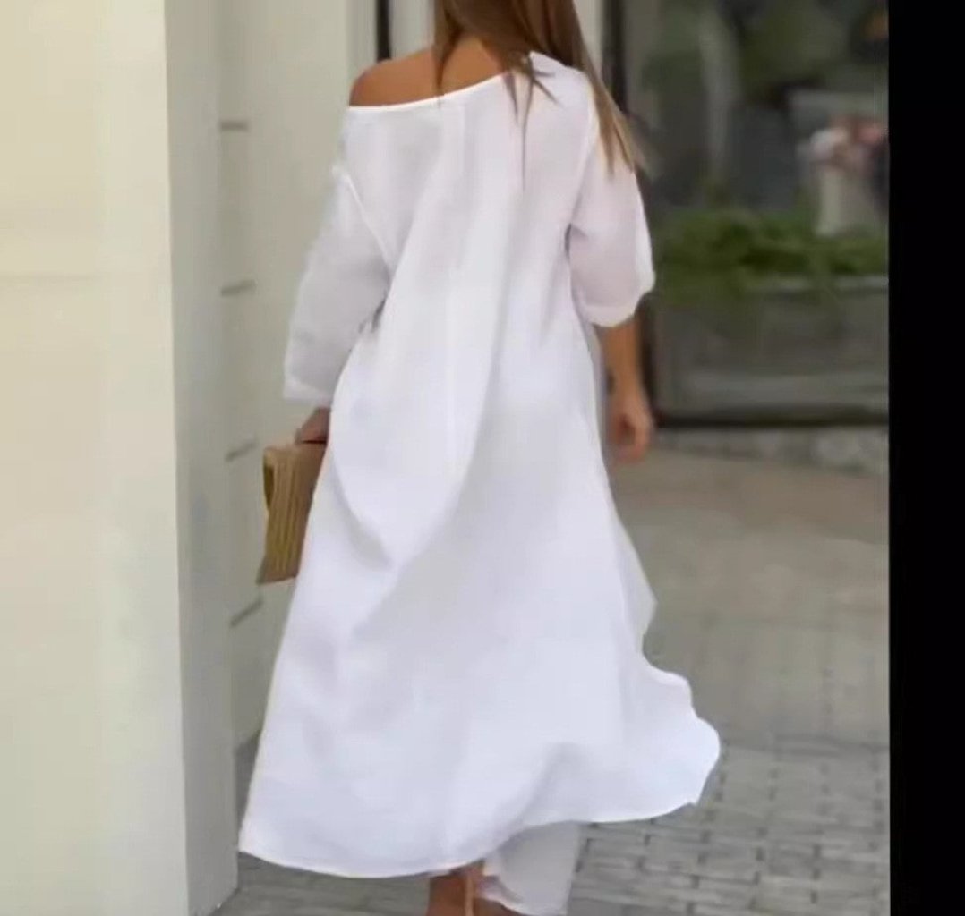 Off-Shoulder Elegant Suit Set