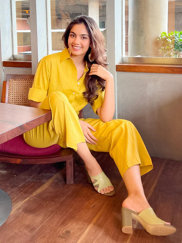 LINEN TWO-PIECE CO-ORD SET