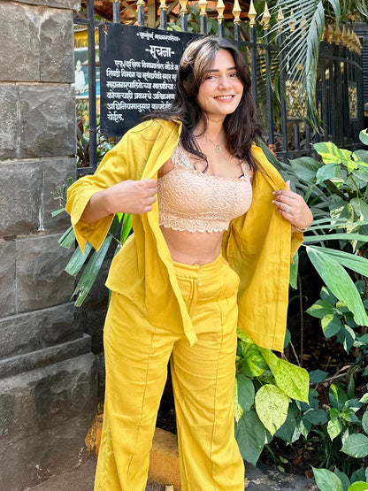 LINEN TWO-PIECE CO-ORD SET