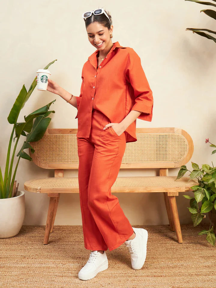 LINEN TWO-PIECE CO-ORD SET